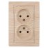 Фотография товара 'Эра Розетка 2х2P, 16А-250В, IP20, СУ, Plano, сосна (10/100/1500) Б0030069'