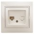 Фотография товара 'Эра Розетка Intro Plano 1-303-02 информационная RJ45, IP20, СУ, слоновая кость Б0027622'
