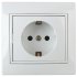 Фотография товара 'Эра Розетка Intro Plano 1-202-01 с заземлением 2P+E Schuko, 16А-250В, IP20, СУ, белый Б0053874'