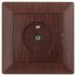 Фотография товара 'Эра Розетка Intro Solo 4-301-10 TV одиночная, СУ, венге Б0043373'