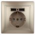 Фотография товара 'Эра Розетка+USB, IP20, СУ, Plano, шампань (10/100/2500) Б0043250'