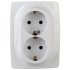 Фотография товара 'Эра Розетка 2X2P+E Schuko, 16А-250В, б.л., Эра12, белый Б0038808'