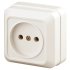 Фотография товара 'Эра Розетка Intro Quadro 2-201-02 без заземления 2P, 16А-250В, IP20, ОУ, слоновая кость Б0053776'