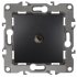 Фотография товара 'Эра Розетка TV проходная, Эра12, антрацит Б0027435'