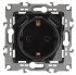 Фотография товара 'Эра Розетка 2P+E 16A-250В, штор. с 2xUSB 5В-3А, Эра12, чёрный Б0047845'