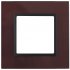 Фотография товара 'Эра Рамка на 1 пост, стекло, Эра Elegance, бордо+антр Б0034479'