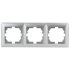 Фотография товара 'Эра Рамка для розеток и выключателей Intro Solo 4-503-03 на 3 поста, СУ, алюминий Б0043419'