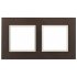 Фотография товара 'Эра Рамка на 2 поста, стекло, Эра Elegance, мокко+сл.к Б0034503'