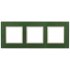 Фотография товара 'Эра Рамка на 3 поста, стекло, Эра Elegance, зелёный+сл.кость Б0034517'