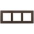 Фотография товара 'Эра Рамка на 3 поста, стекло, Эра Elegance, мокко+сл.к Б0034521'
