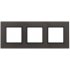 Фотография товара 'Эра Рамка на 3 поста, стекло, Эра Elegance, серый+антр Б0034522'