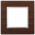 Фотография товара 'Эра Рамка на 1 пост, дерево, Эра Elegance, венге+алюм Б0034569'