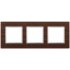 Фотография товара 'Эра Рамка на 3 поста, дерево, Эра Elegance, венге+алюм Б0034581'