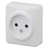 Фотография товара 'Эра Розетка 2P, 16АХ-250В, ОУ, Эра Эксперт, белый Б0031551'