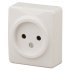 Фотография товара 'Эра Розетка 2P, 16АХ-250В, ОУ, Эра Эксперт, сл.кость Б0031552'
