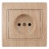 Фотография товара 'Эра Розетка Intro Plano 1-201-11 без заземления 2P, 16А-250В, IP20, СУ, сосна Б0053872'