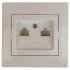 Фотография товара 'Эра Розетка Intro Plano 1-304-02 информационная двойная 2xRJ45, СУ, слоновая кость Б0043242'