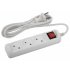 Фотография товара 'Эра Удлинитель электрический ЭРА U-3s-3m-2x1 без заземления c выключателем 3 розетки 3м ПВС 2x1мм2 10А, Б0044050'