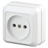 Фотография товара 'Эра Розетка 2P, 16А-250В, IP20, ОУ, Quadro, белый (10/200/3600) Б0027646'