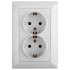 Фотография товара 'Эра Розетка 2X2P+E Schuko, 16А-250В, СУ, Solo, белый Б0043333'