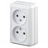 Фотография товара 'Эра Розетка 2х2P, 16А-250В, IP20, ОУ, Quadro, белый Б0027652'
