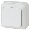 Эра Выключатель Intro Quadro 2-101-01 одноклавишный 10А-250В, IP20, ОУ, белый Б0053733